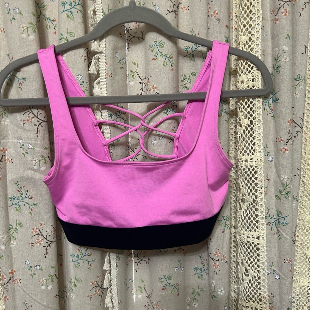 Pink Sport Victoria’s Secret Strappy Back‎ Sports Bra XS